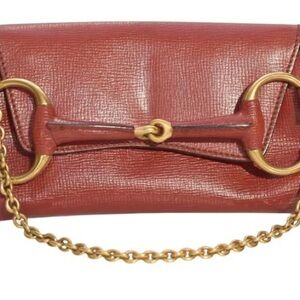 Vintage Gucci Chain Leather Handbag